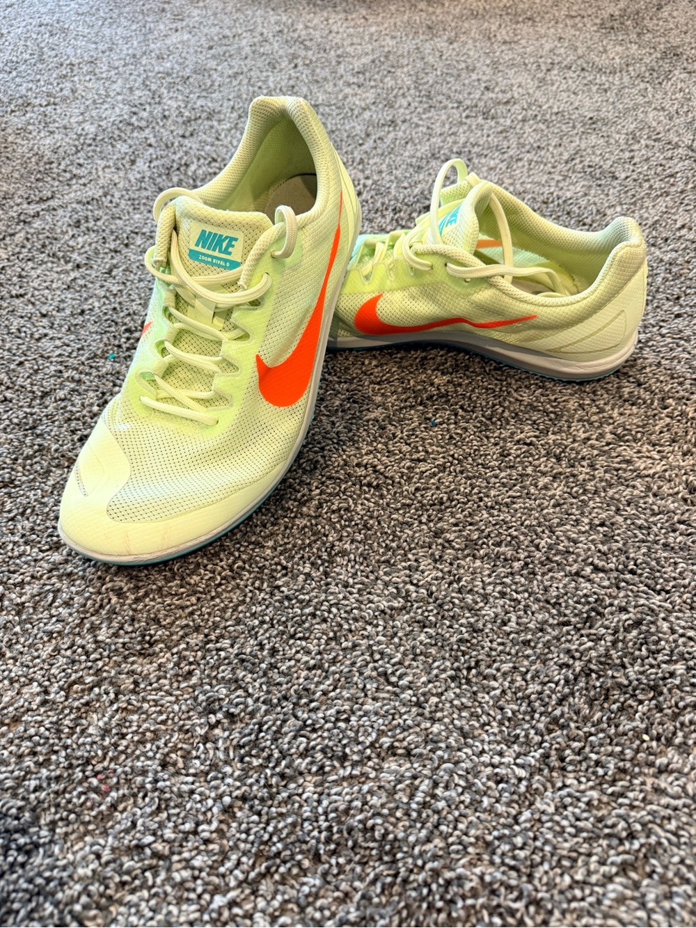 Size 9.5M/11W - Nike Zoom Rival D 10 Track Field Spike Volt Shoes - 907566-700